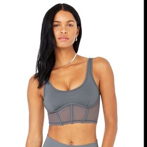 Alo Yoga Airbrush mesh crop top